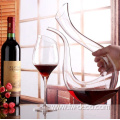 personalized clear glass decanter for wine or whiskey